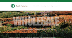 Desktop Screenshot of pacificnurseries.com